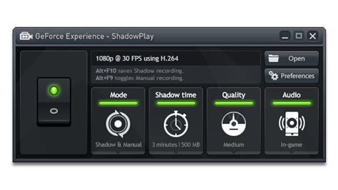 For Windows, Nvidia Geforce Shadowplay