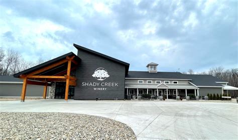 Shady creek winery michigan city. Shady Creek Winery is a sprawling, 20-acre wine production facility with patios & porches, fireplaces & a tasting room. ... Michigan City, IN 46360 Driving Directions ... 