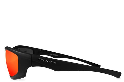 Shadyrays - Premium Polarized black non-mirrored lenses with grey tint: 100% UV protection / Shatter-resistant / Salt water resistant / Hydrophobic / Anti-Reflective Durable matte black frame with metal hinges Premium Polarized black non-mirrored lenses with grey tint: 100% UV protection / shatter-resistant Includes Microfiber Cle. 