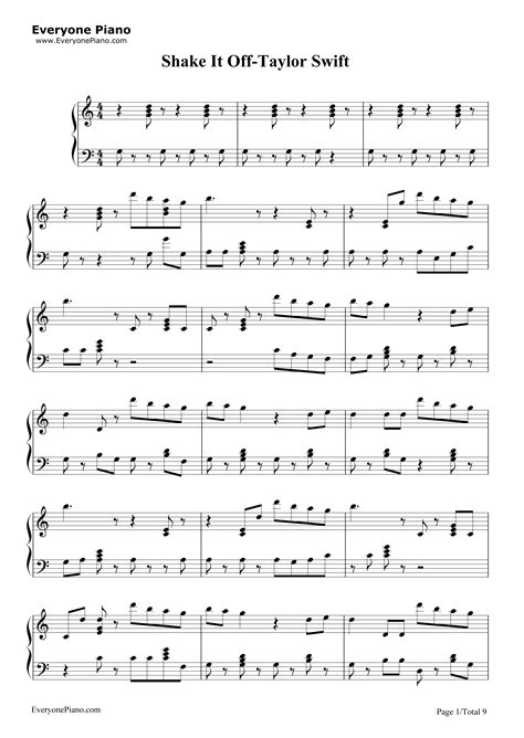 Shake It OffTaylor Swift Stave Preview