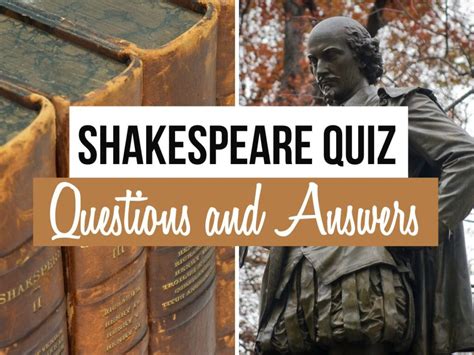 Shakespeare answers questions