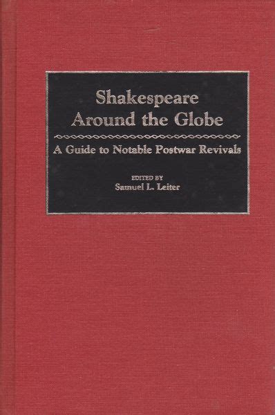 Shakespeare around the globe a guide to notable postwar revivals. - Theory of machine by s s rattan solution manual.