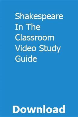 Shakespeare in the classroom study guide. - Owners manual universal jeep model cj 5 download.
