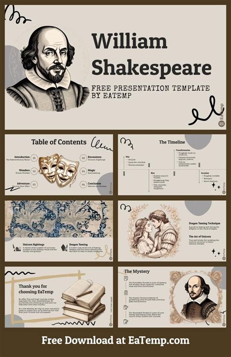 Shakespeare presentation ideas
