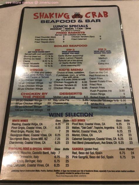 Shaking Crab menu #10 of 118 seafood restaurants in Bonita Springs. Jimmy P's Charred - Bonita Springs menu #1 of 59 steak restaurants in Bonita Springs.