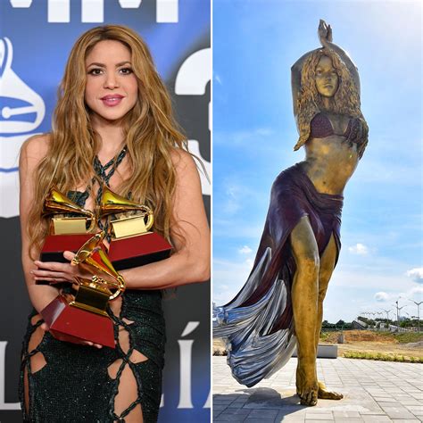 Shakira honored with 21-foot statue in Colombian hometown