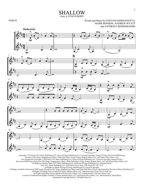 Shallow duet sheet music pdf