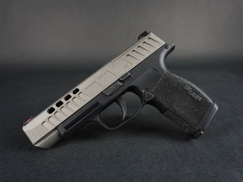 Shalotek. The Shalo Tek P365XXLC Sentinel Slide is a precision-engineered upgrade for SIG Sauer P365 handguns. It measures 6.65 inches long and is made from 416 stainless steel with a black nitride coating. The slide features an RMSc cut for Holosun 407K/507K optics and requires a P365XL barrel and RSA. It is stripped, meaning that it does not include ... 