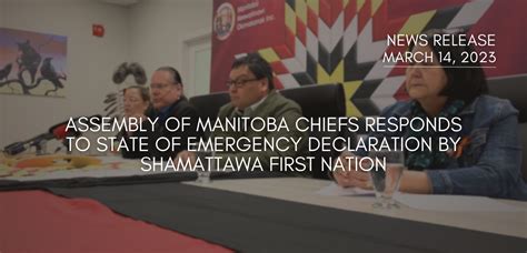 Shamattawa First Nation, Declares A State Of Emergency