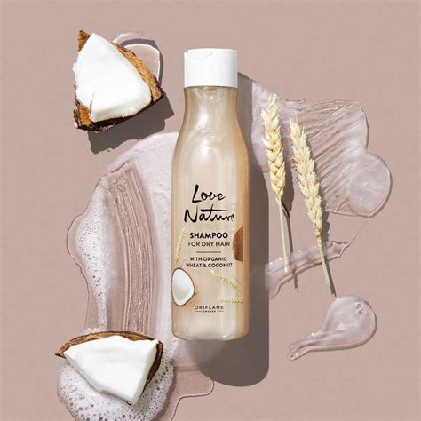 Shampoo For Dry Hair with Organic Wheat & Coconut.