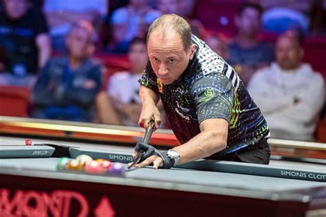 Shane Van Boening takes on James Channon in the opening round of 