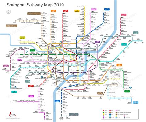 Shanghai Metro Map - China Discovery