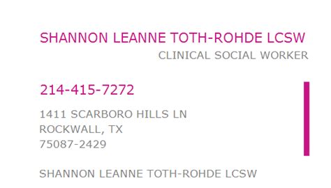 Shannon Toth-Rohde, LCSW - Clinical Social Worker - CareDash