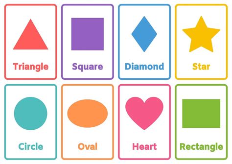 Shape Flashcards Free Printable