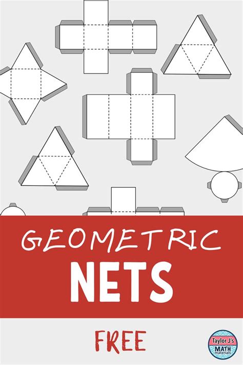 Shape Nets Printable 3D Geometry 101 Printable 3d Geometric Shapes