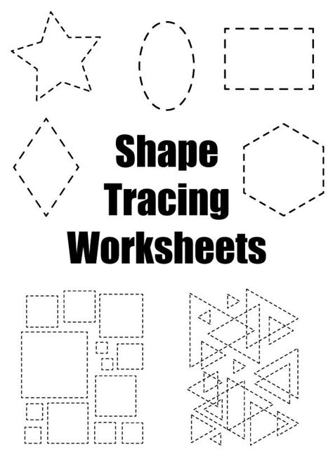 Shape Tracing Sheets Teaching Resources TPT - TeachersPayTeachers