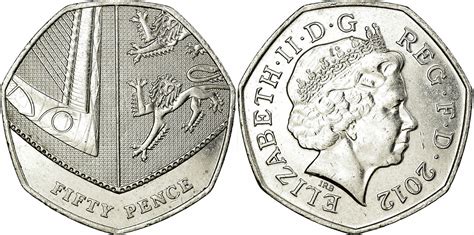 Shape of a British 50-pence coin - crossword puzzle clues