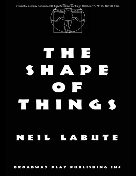 Shape of things neil labute study guide. - Méthode de sténographie (système prévost-delaunay) ....