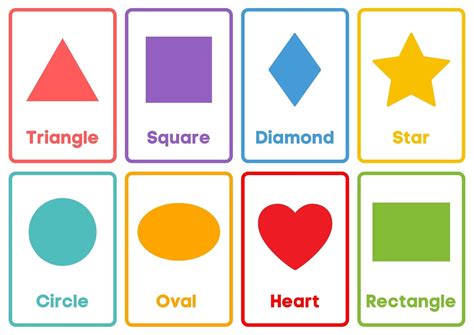 Shapes Flashcards Printable