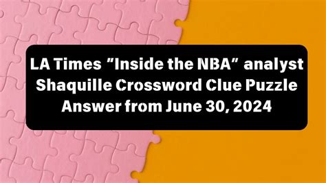 Shaquille or Tatum - crossword puzzle clues & answers - Dan Word