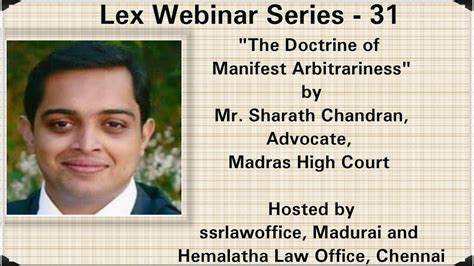 Sharath Chandran - Advocate - High Court of Madras