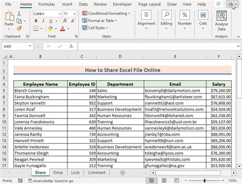 Share Excel Spreadsheet Online regarding Share Excel Spreadsheet Online
