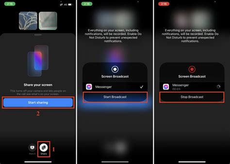 Share Your Phone Screen on Facebook Messenger