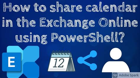 Share calendars in Exchange Online using PowerShell PowerShell 