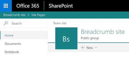 SharePoint Framework breadcrumb extension sample available