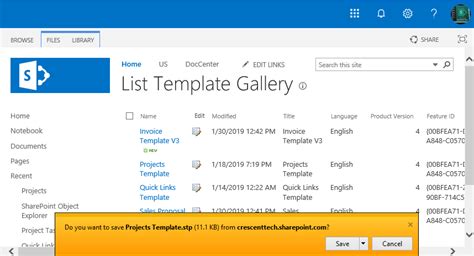 SharePoint Online How to Create a List Template using PowerShell