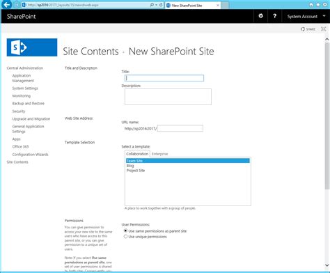 SharePoint Solutions Tips How to create a Sub site in SharePoint 2016