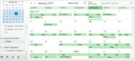 Shared Calendar + Private Meeting