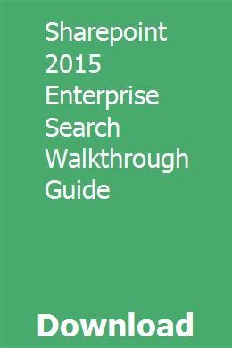 Sharepoint 2015 enterprise search walkthrough guide. - Economia e società della svizzera nell'età dell'industrializzazione.