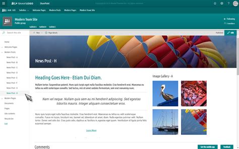 Sharepoint Site Templates Free