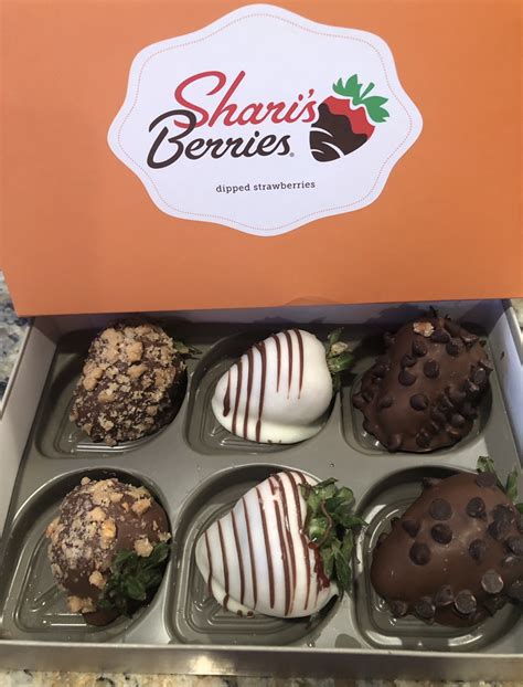 Shari s berries. Shari’s Berries is an iconic brand that has been delighting customers with decadent, imaginative gourmet food gifts for decades. Featuring an irresistible assortment of treats dipped in indulgent toppings, including our famous farm-fresh strawberries, Shari’s Berries is perfect for any occasion. 