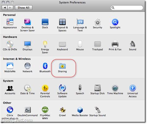 Sharing OS X 10 5 Files With Windows XP
