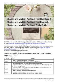 Sharing-and-Visibility-Architect PDF Testsoftware