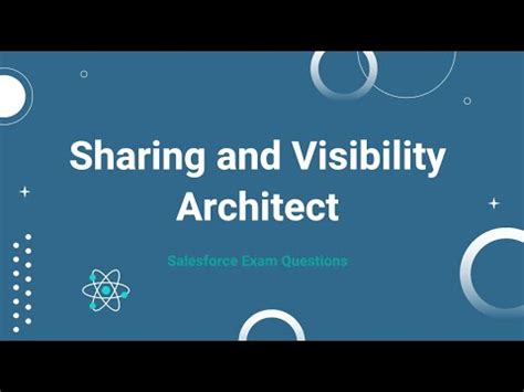 Sharing-and-Visibility-Architect Vorbereitung