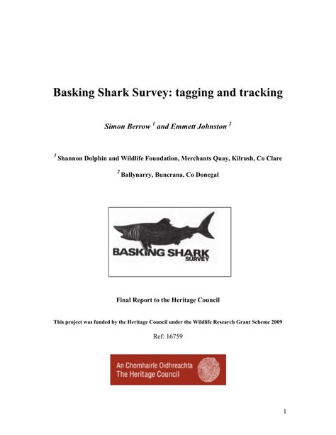 Shark Survey Report