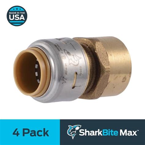 SharkBite 1/2 in. Push-to-Connect x FIP Brass 90-Degree