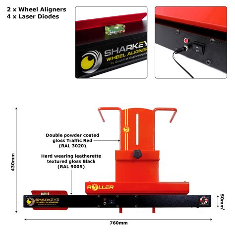 SharkEye Roller Car 4 Wheel Laser Aligner - RO4WLA