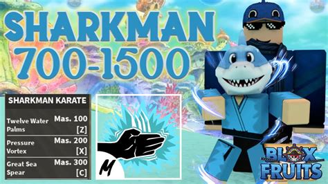 Sharkman karate requirements. You can buy Sharkman Karate by talking to Daigrock the Sharkman, but you will have to give him a Water Key, and you must have at least 400 mastery on Water Kung Fu, 5000, and 2.500.000. The Water Key can be obtained by killing the Tide Keeper, you must deal 10% damage to get the key by chance (2-10%). 