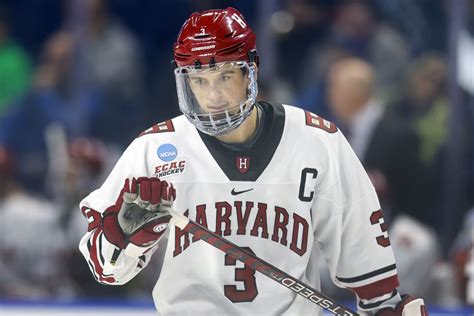 Sharks sign prolific Harvard defenseman to two-year contract