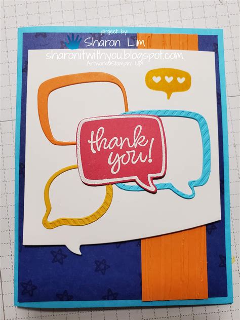 Sharon It With You: Conversation Bubbles card