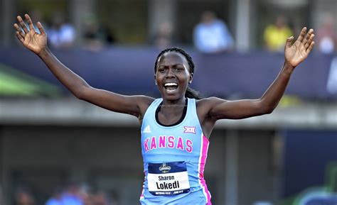 Sharon Lokedi - Sharon is a distance runner specializing in the 5k and 10k with personal bests of 15:18 and 32:09, respectively. Originally from Kenya, she is the 2018 NCAA Champion in the 10K while competing for the University of Kansas. Sharon has goals of qualifying for the World Championships and Olympics.. 