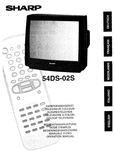 Sharp 54ds 03s color television repair manual. - Der eintritt der frauen in die gelehrtenrepublik.