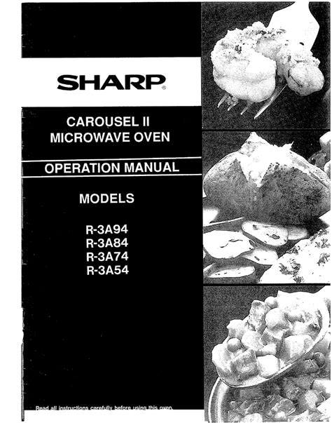 Sharp Carousel II R-3A94 Specifications - manualzilla.com