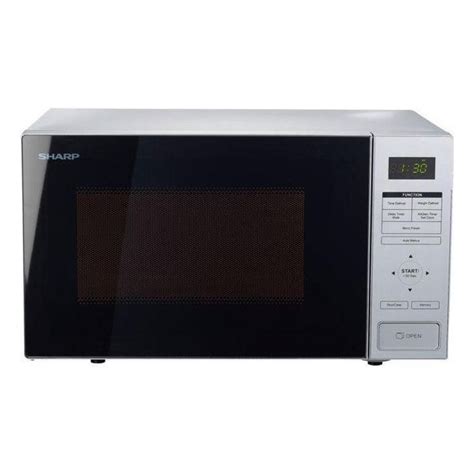 Sharp RBS232TM Freestanding Microwave 23L in Mirror Glass/Grey