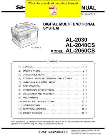 Sharp al 2030 al 2040cs al 2050cs service handbuch. - Arfken mathematical methods for physicists solutions manual chapter 6.