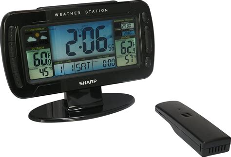 Sharp atomic weather station. Now, Sharp Atomic Wireless Weather Station Clock - Sam's Club · Sharp Atomic. Sharp Atomic LCD Digital Oval Alarm Clock Digital Wireless Weather Station with Indoor/Outdoor Thermometer readingsProgrammable rain alertOutdoor transmission range of 300 ft.12/24 manual set time and alarm. Home/Results For: "sharp radio controlled atomic dual alarm 